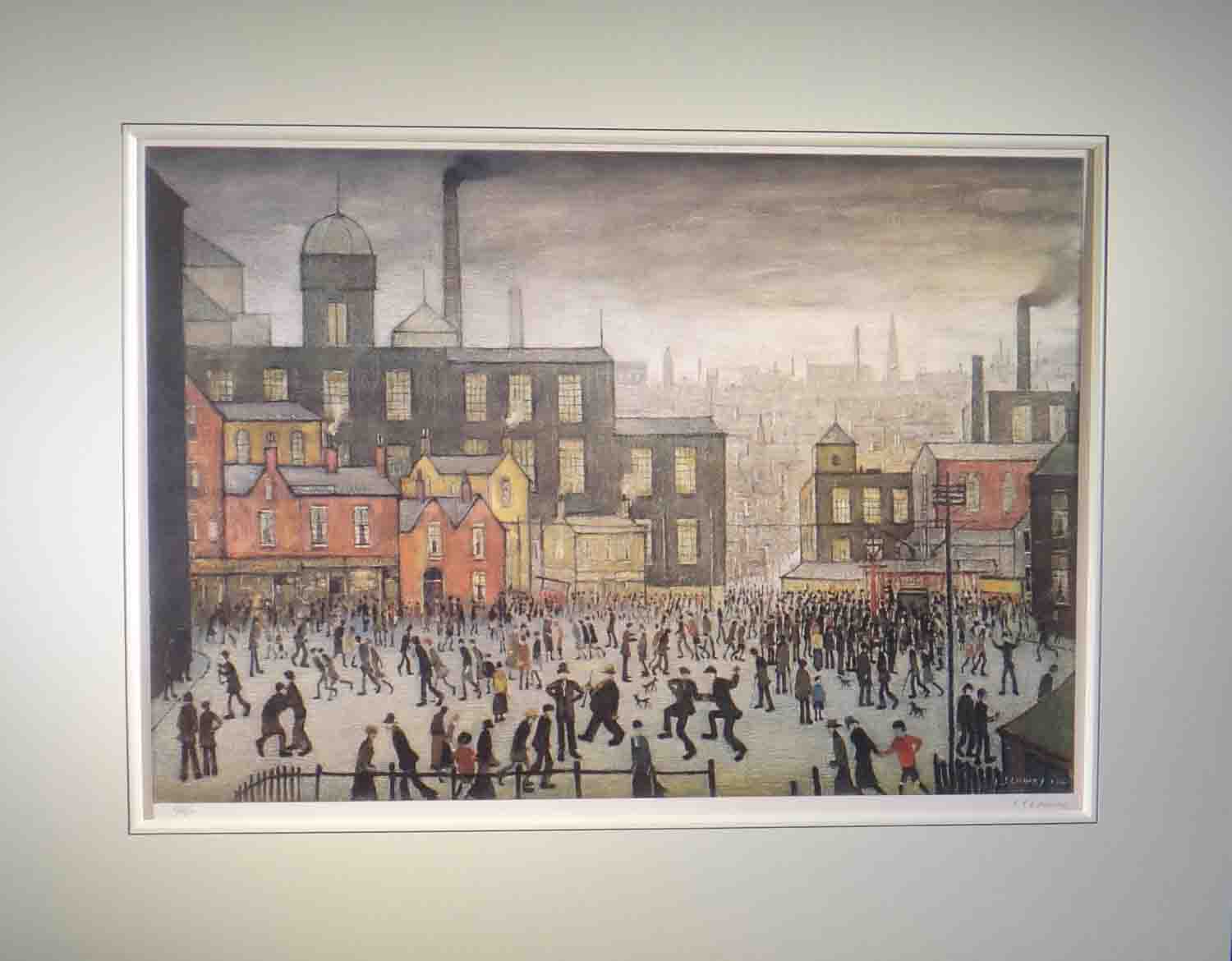 L S Lowry Lowry Our Town Signed Limited Edition Print