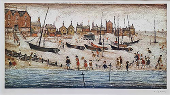 LS Lowry The Beach