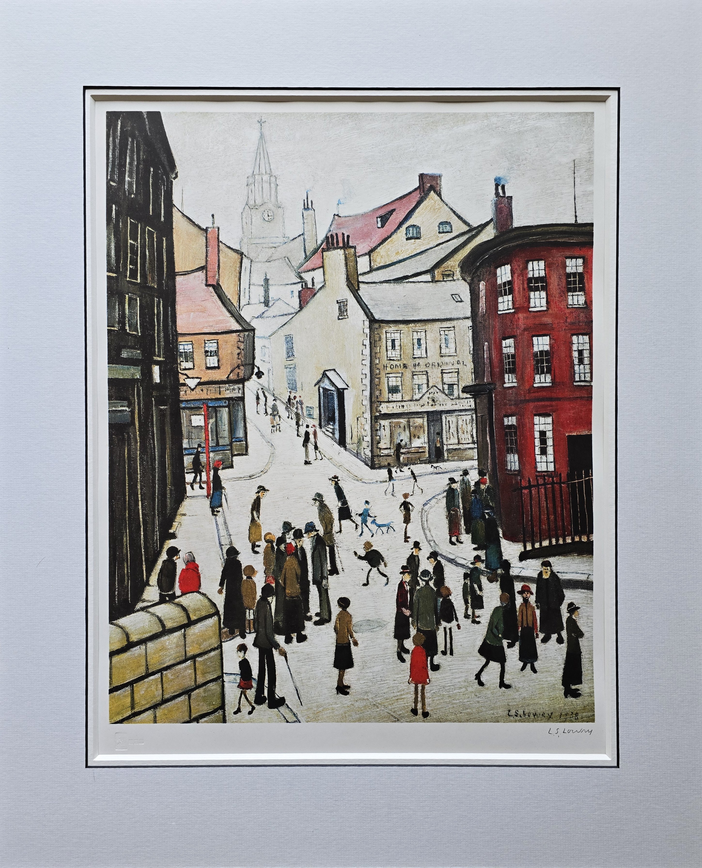 lowry Berwick on Tweed, signed print lslowry