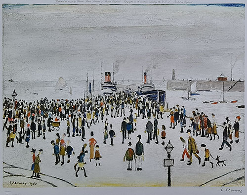 lowry, signed, prints, ferry boats