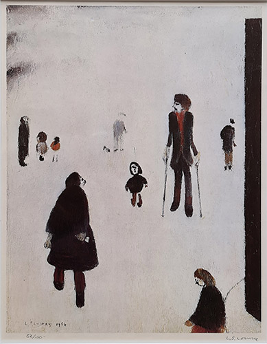 Figures in the Park, lowry signed print