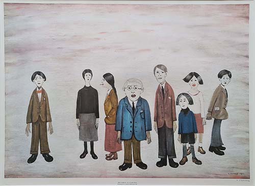 lowry prints, his family