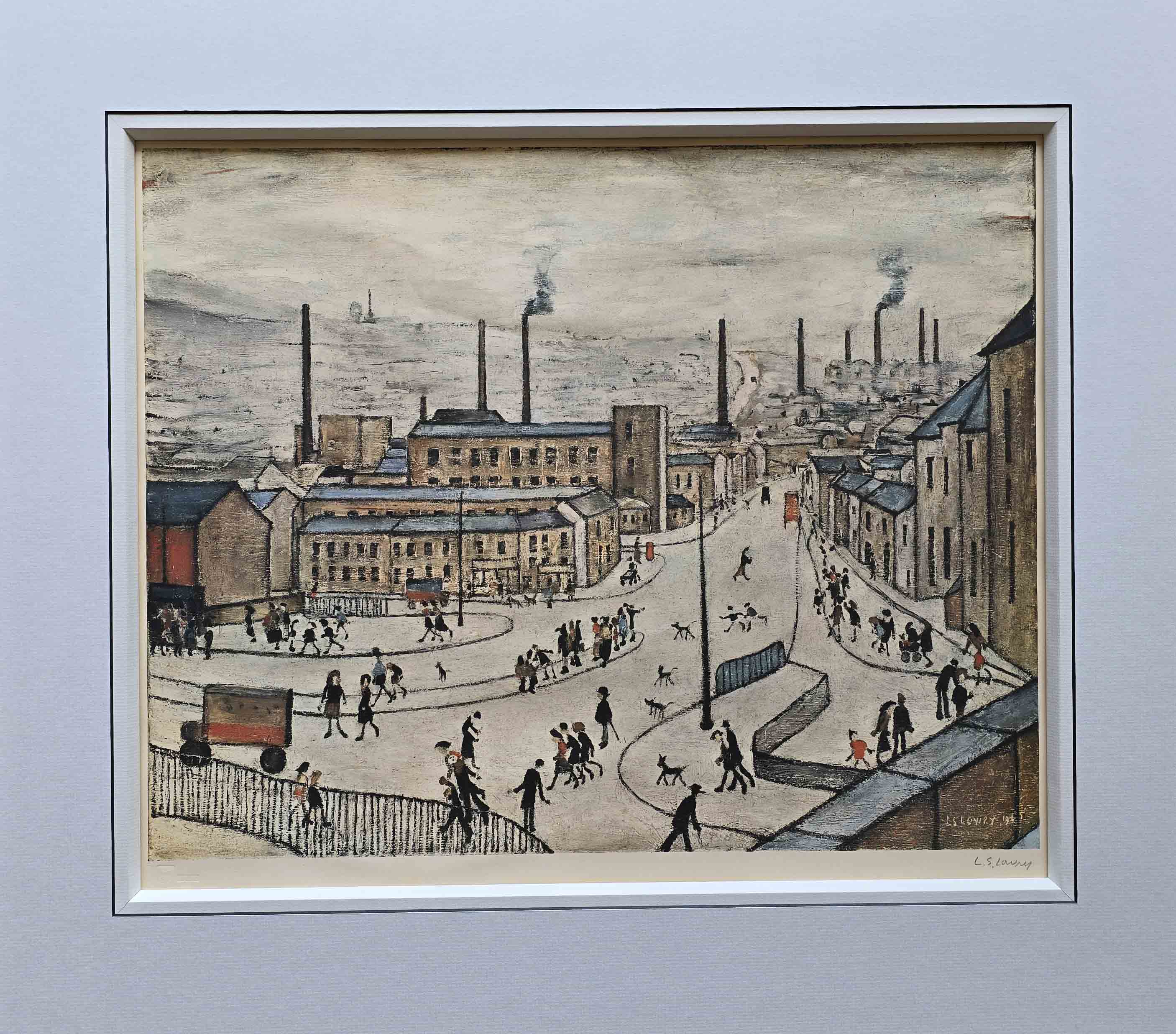 lowry, signed limited edition print, huddersfield, lslowry