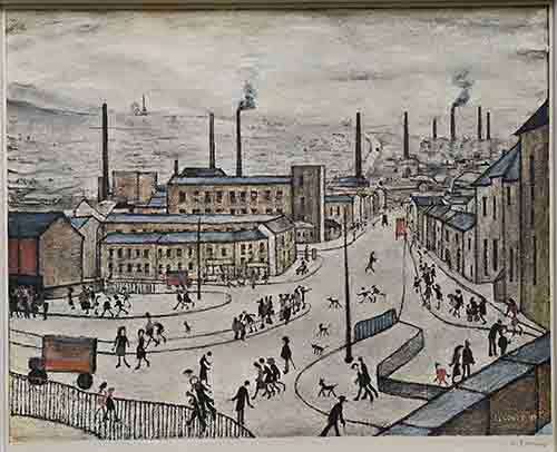 Huddersfield, lowry signed print