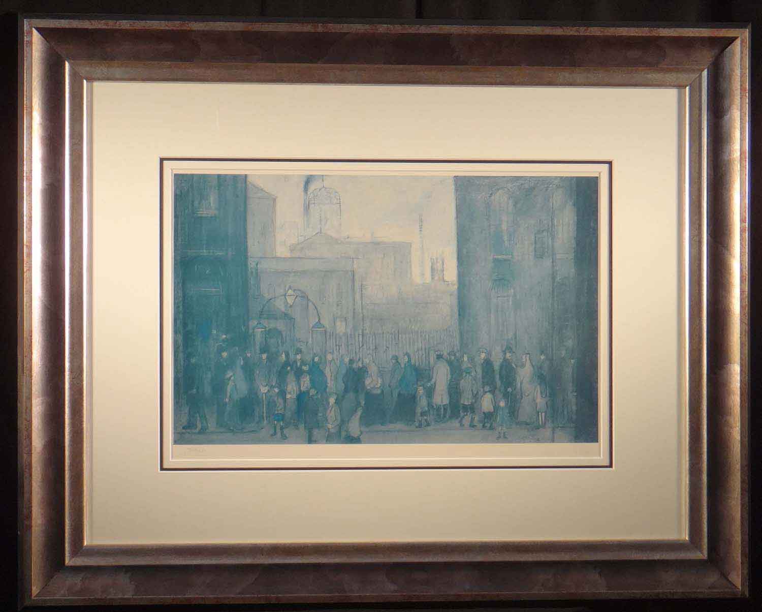 lowry, limited edition print, outside the mill 1930, 
