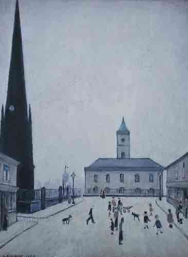 lowry, limited edition print, middlesbrough town hall