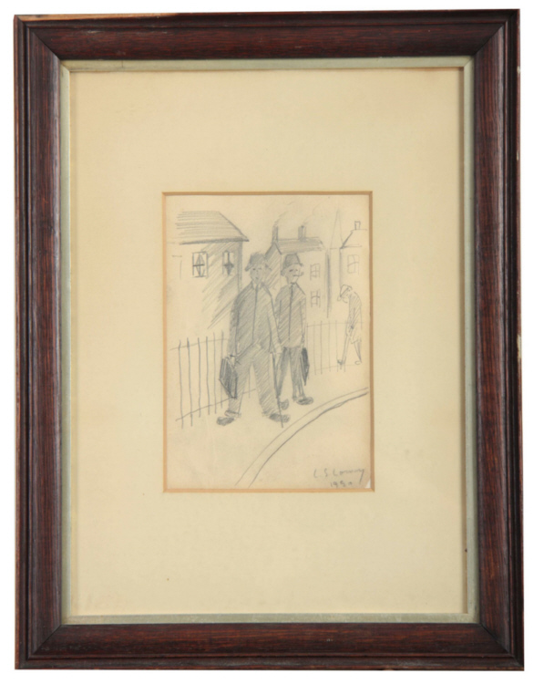 Lowry Original Drawing, Signed