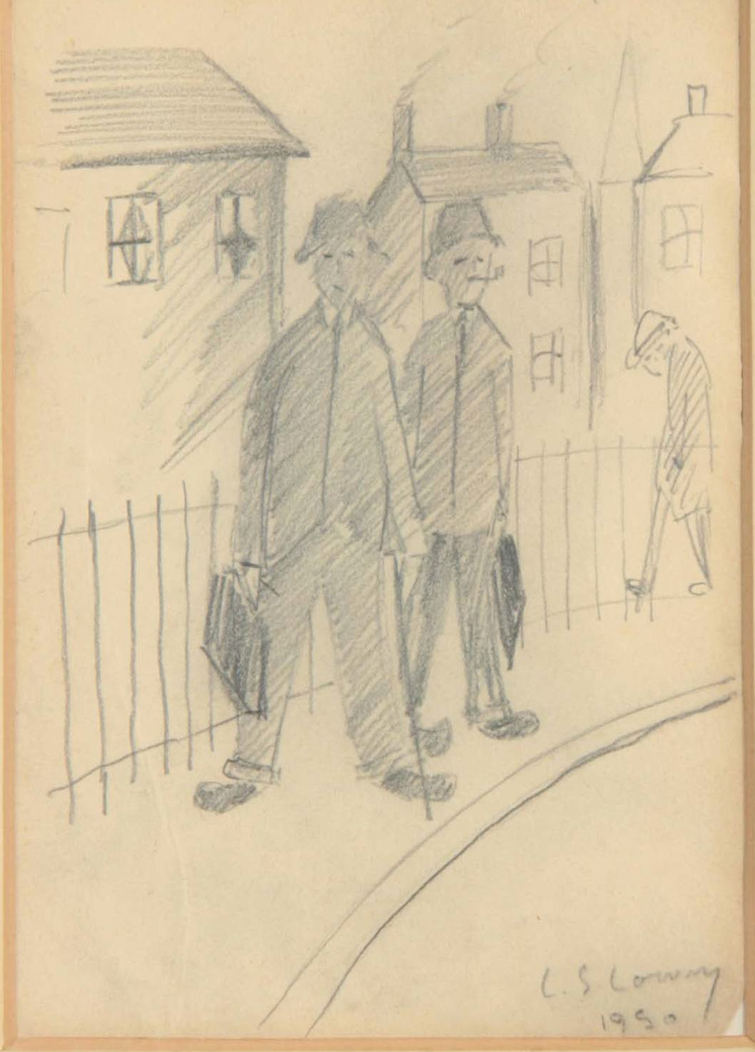 Lowry Original Drawing, Signed