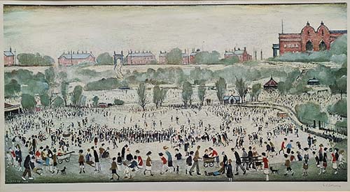 lowry, signed, prints, peel park