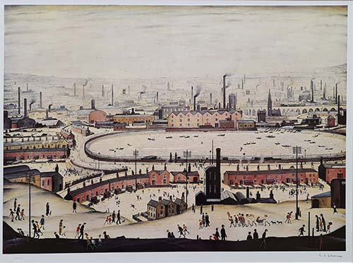 lowry, signed prints, pond