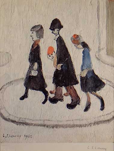 lowry, signed prints, the family