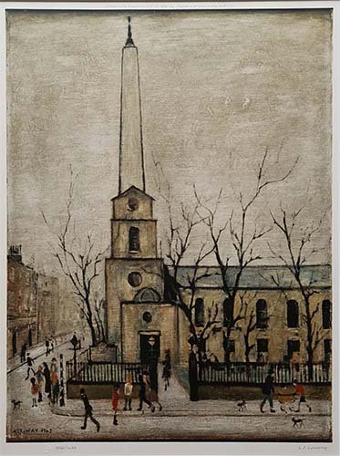 lowry, signed, prints, st. luke's church