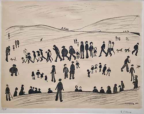 lowry, prints, sunday afternoon