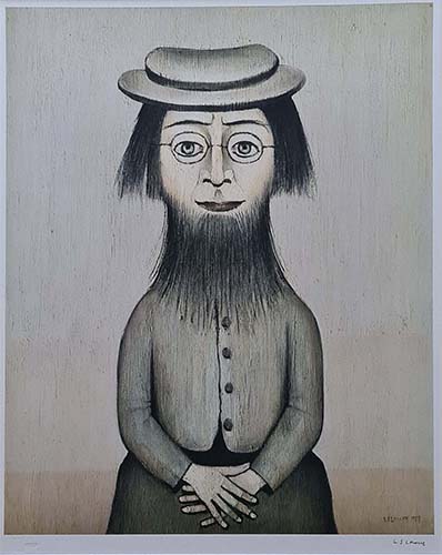 lowry prints, Woman with Beard